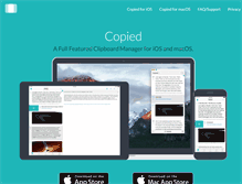 Tablet Screenshot of copiedapp.com